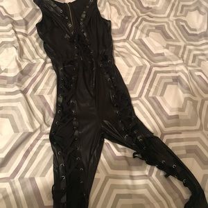 Sexy cat suit one piece
